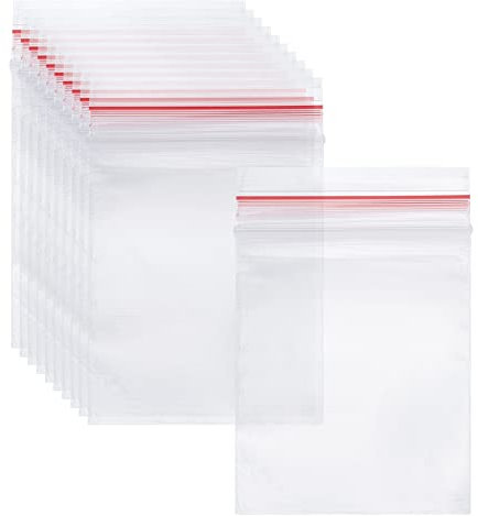 PandaHall- Lot de 200 Sachets Zip Plastique Transparent 7x5cm Mini Sachet Zip Sac de Rangement à Fermeture éclair refermable pour Bijoux, Bonbons