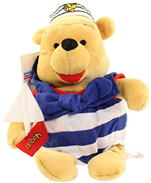 Disney Store Mini Bean Bag Nautical Winnie the Pooh 8 Plush Doll