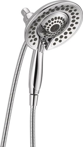 Delta Faucet 5-Spray Touch-Clean In2ition 2-in-1 Dual Hand Held Shower Head with Hose, Chrome 58569-PK