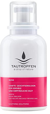 TAUTROPFEN Naturkosmetik, Rose, Sanfte Gesichtsemulsion für sensible und empfindliche Haut, 50 ml