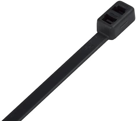 Kafton Double Loop (Head) Cable Ties 4.8mm x 200mm Black (Pack of 200)