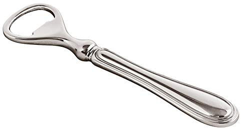 EDZARD Flaschenöffner Faden, edel versilbert, anlaufgeschützt, Länge 15 cm