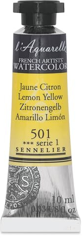 Sennelier l'Aquarelle Watercolor Tubes 10ml - Lemon Yellow 10ml Tube by