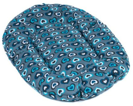 adena Hundekissen oval 80 x 49 cm - Herzen Mint