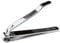 1pc Large Beauticom Stainless Steel Straight Nail Clipper - Professional Ultra Sharp Sturdy Silver Finger Nail and Toe Nail Cutters for Acrylic Nails Grooming Manicure