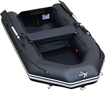 ALPUNAnautic Kinglight 230 ultraleichtes Boot mit Rucksack Schwarz