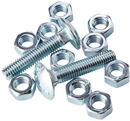 Sealey CBN840 Coach Bolt & Nut M8 x 40mm Zinc DIN 603 Pack of 50