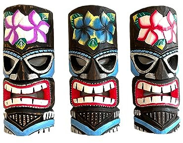 Oma Tiki Bar Schild Tiki Hütte Holz Wand Dekor mit Tiki Maske Design, große Marke