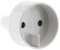 Adaptateur prise voyage USA vers UE - prise mâle USA vers prise femelle Europe - blanc - Zenitech