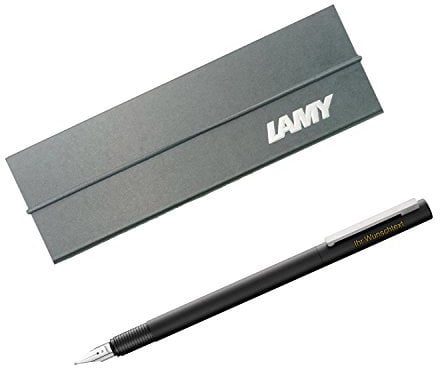 Lamy Füllhalter cp1 black Modell 056, Feder B, inkl. Laser-Gravur, Farbe mattschwarz