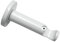 Gardinia 11270 Traeger für Gardinenstangen 1-läufig offen, Serie Chicago, Durchmesser 20 mm, weiß