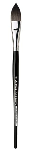 da Vinci, CASANEO, wash brush, synthetic fibres, artist's brush, watercolour painting, liquid acrylic paints, made in Germany, pointed oval, size 16