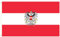 Piersando Fahne Hissflagge Länderflagge Fanartikel Land Flagge mit Metallösen Fussball EM WM Eishockey Handball Basketball Frauen Männer Kinder 2024 Österreich mit Adler 150cm x 90cm
