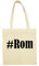 Reifen-Markt Tasche #Rom Größe 38x42 Farbe Natur Druck Schwarz