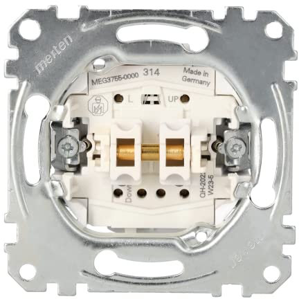 Merten MEG3755-0000 Bouton-poussoir pour volet roulant unipolaire avec bornes à fiche 10 A AC 250 V