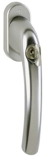 HOPPE Aluminium Fenstergriff abschließbar F9-Stahl