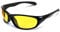 FDC Ali G Sunglasses With Yellow Uv400 Lenses And Black Frame