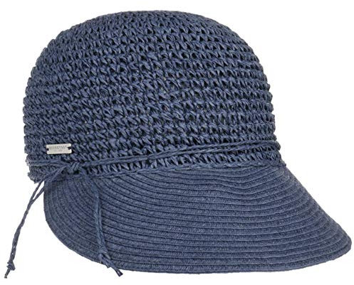 Seeberger Serie Norderney Chapeau De Soleil, Bleu-Blau (Tinte 0068), 57 cm Femme