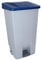 Denox 23400 - Contenedor basura selectivo con pedal y ruedas, color azul, talla 120 L