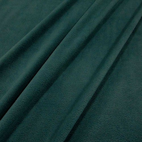 Stoff Meterware Fleece Polar - Fleece türkis hellpetrol weich kuschelig Kleiderstoff Preis pro Meter