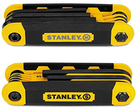 Stanley Tools STHT71839 Folding Metric Hex Key Set, 2-Pack
