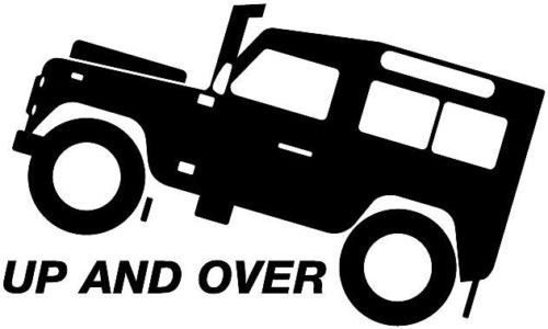 Defensor de Landrover 4 x 4 Off Road gráfico, adhesivo, adhesivo