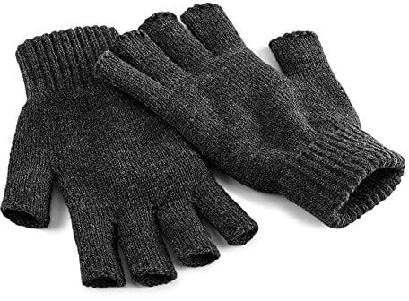 Beechfield Unisex Winter-Handschuhe, fingerlos Large / X-Large,Anthrazit