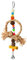 Kerbl Pet Vogelspielzeug Nature mit Glocke u. Bast, Höhe 36 cm