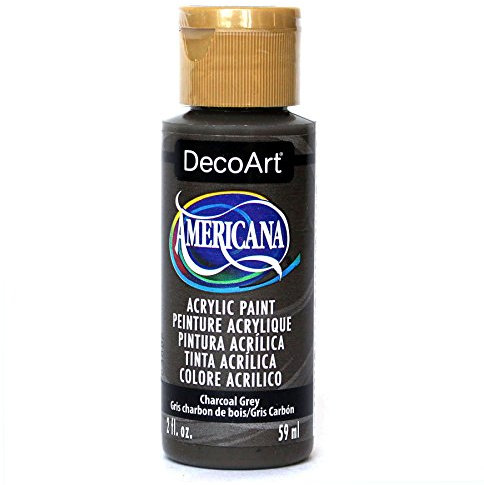 DecoArt Americana Mehrzweck-Acrylfarbe, 59 ml, Charcoal Grau