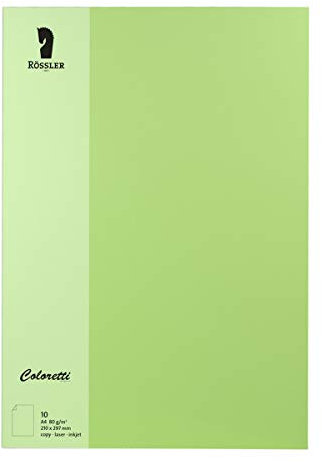 Rössler 220701537 - Coloretti Briefpapier, 80g/m², DIN A4, peppermint, 10 Blatt