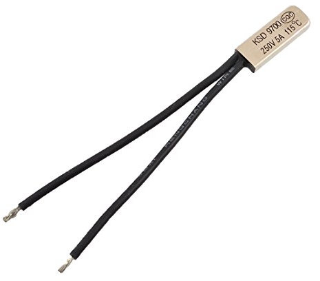 sourcingmap 250V 5A KSD9700 115 Celsius N.C Bimetal Thermostat Temperature Switch