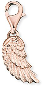 Engelsrufer Flügel Charm für Damen rosévergoldetes 925er-Sterlingsilber Größe 18 mm