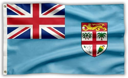 SHATCHI 5 X 3 Foot Rugby-Weltcup-nationales Land 2019 Große Qualitätsanhänger-Flagge-Fußballsportereignisdekorationen 90x150cm, Fiji