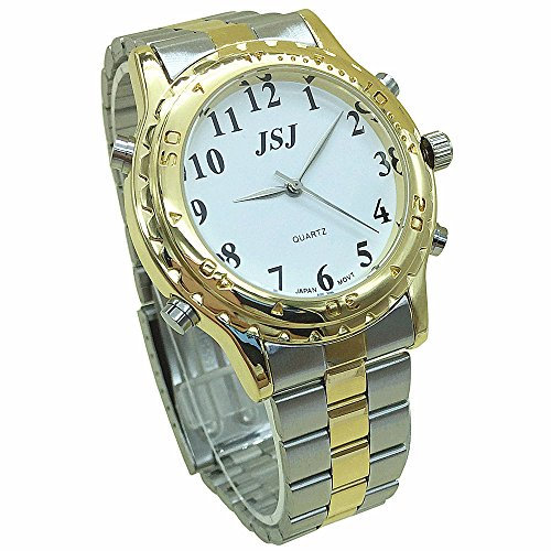 VSONE-JSJ Montre Parlante Analogique avec Alarme Annonce de l'heure en Français pour Aveugle et Les Personnes Malvoyant