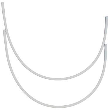 Porcelynne Carbon Steel Replacement Underwire Repair - Nylon Coated - Heavy Gauge Sturdy Wire for Bras - Vertical Wire Size 52-1 Pair - See Pictures for Measurements and How to Order