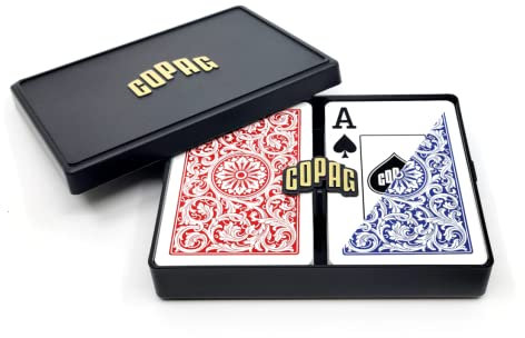 Copag Bridge Size Jumbo Index 1546 Playing Cards (Blue Red Setup) by Copag