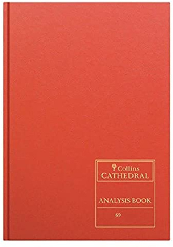 Cathedral - Accts 3 Debit, 9 Credit Columns-Red- 69/3/9.1