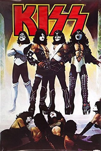 Buyartforless Kiss Love Gun, Musik-Kunstdruck, Poster, Hard Rock, Heavy Metal, 6. Studioalbum, 91,4 x 61 cm