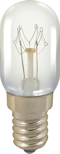 Crompton Lamps 15W 22x56mm Fridge Freezer SES-E14 2800K Warm White Clear 110lm SES Small Screw E14 Incandescent Light Bulb