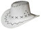 Miobo Kinder Cowboyhut - Westernhut für Cowboys & Cowgirls - Karnevals-Kostüm - Hut im Stil Australien/Texas/Western - für Kinder - Weiß