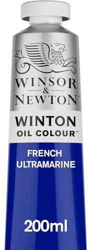 Winsor & Newton Winton - Tubo de Pintura al Óleo, 200 ML, Azul (Ultramar Francés)