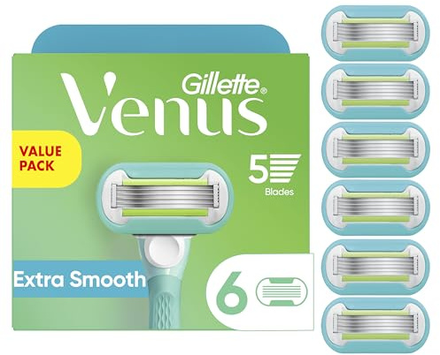 Gillette Venus Extra Smooth Womens Razor Blade Refills, 6 Count, Designed for a Close, Smooth Shave