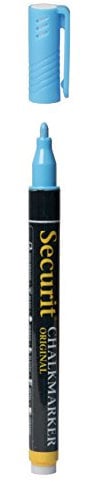 Securit SecuritSMA100-BU, Marker mit flüssiger Kreide, 1-mm-Feder (klein)