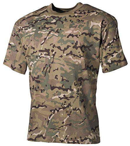 MFH US T-Shirt, halbarm,170 g/m² (DE/NL/SE/PL, Alphanumerisch, L, Regular, Regular, Operation-camo)