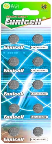 AG1 (1 Blistercard = 10 Batterien) 1,5V Alkaline EINWEG Markenware Eunicell