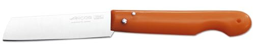 Arcos Profi-Taschenmesser 90 mm aus Edelstahl - Multifunktionales Albacete-Messer für Schnitte - Mit Polypropylenhülle, Farbe Orange
