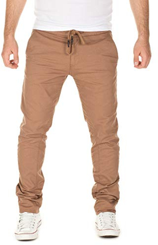 Yazubi Herren Chino Hose, Modell Agron, Chino in Jogginghosen-Look