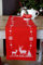 VERVACO Stickpackung Kreuzstich Set Vorgedruckt Tischläufer Weihnachtlich mit Rehen Stickdecken Vorgezeichnet DIY Basteln Kreativ Stickläufer zum Selbersticken 30 x 105 cm Stickset
