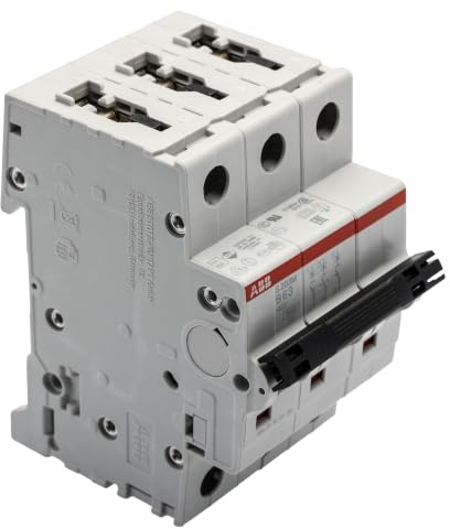 ABB Protecta Plus S203M-B63 Miniature Circuit Breaker • 3 Pole • 63A Type B • 440V AC / 12V DC • 10kA Breaking Capacity • DIN Rail Mount • System pro M Compact • Industrial MCB • 2CDS273001R0635