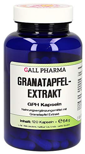 Gall Pharma Granatapfelextrakt GPH Kapseln , 1er Pack (1 x 120 Stück)